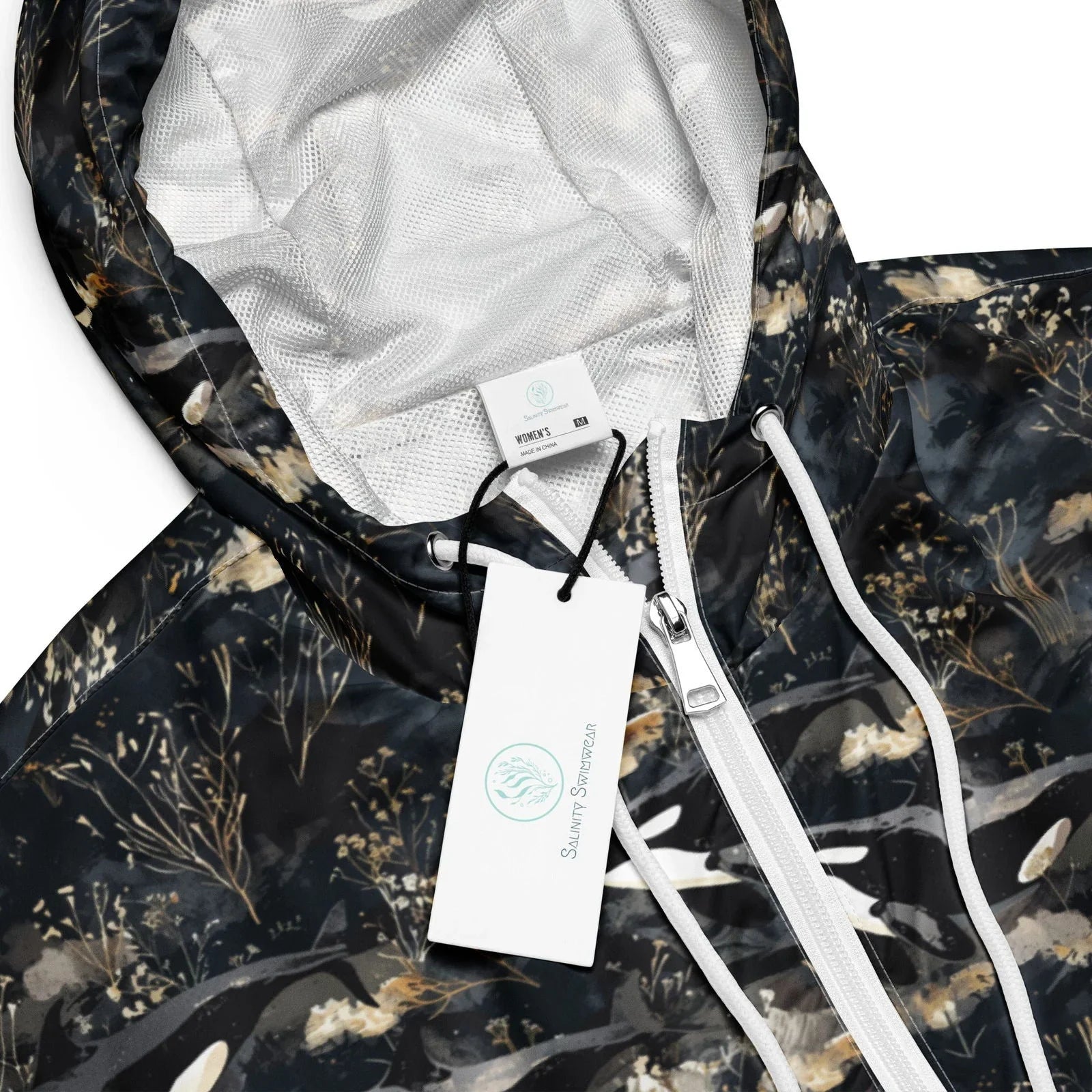 Midnight Orca Women’s cropped Windbreaker - 