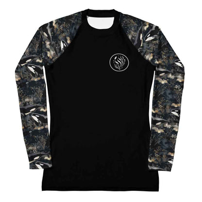 Midnight Orca Women's Rash Guard Solid - 
