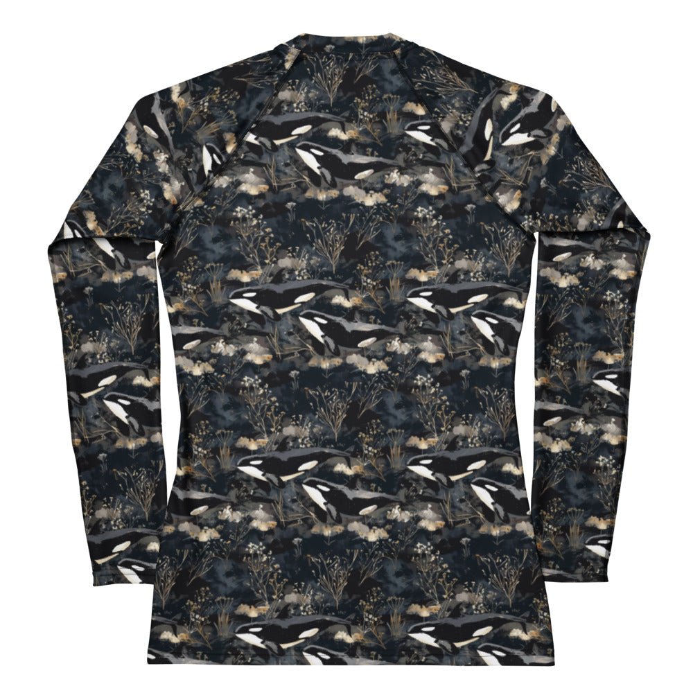 Midnight Orca Women's Rash Guard - 