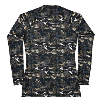 Midnight Orca Women's Rash Guard - 