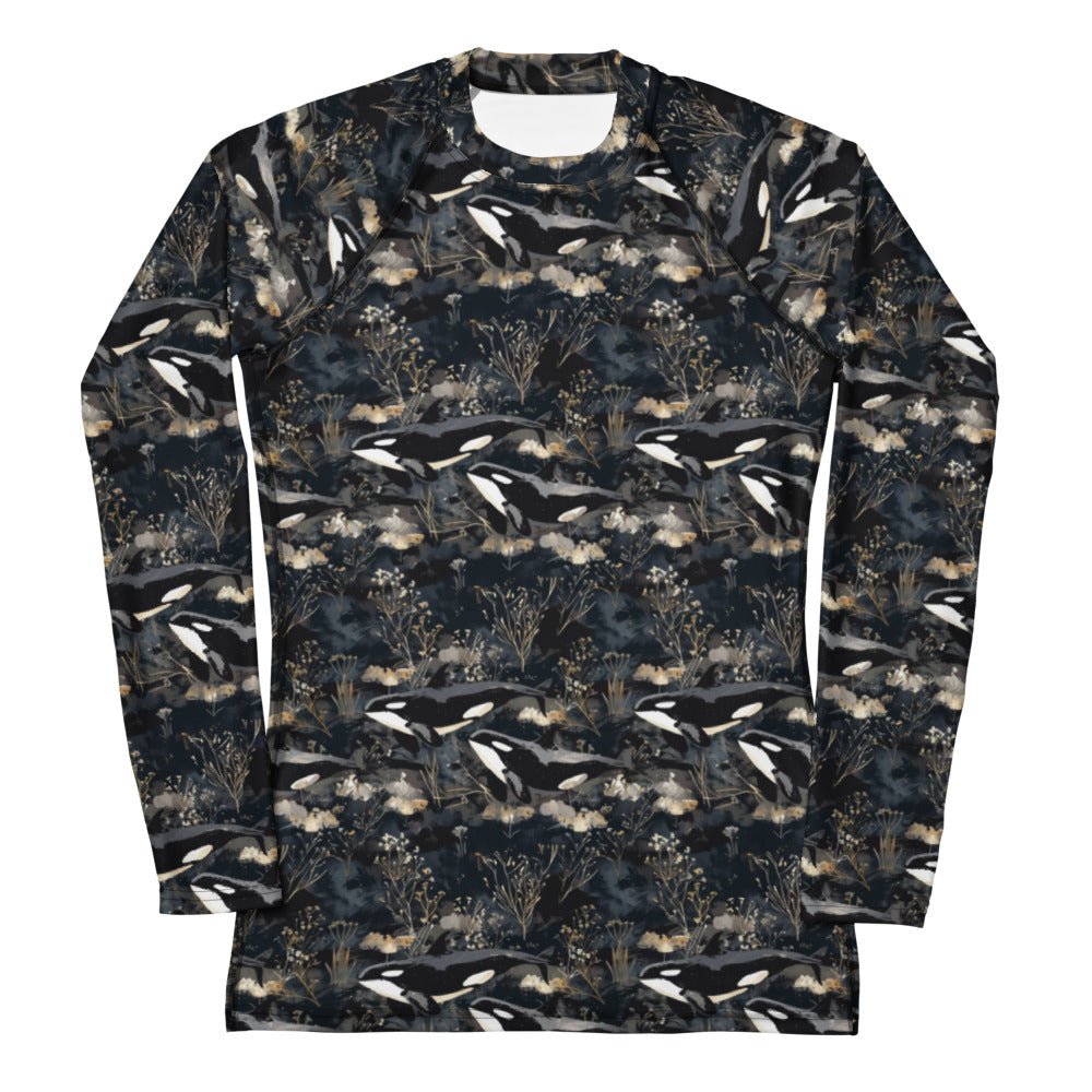 Midnight Orca Women's Rash Guard - 