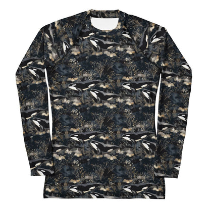 Midnight Orca Women's Rash Guard - 