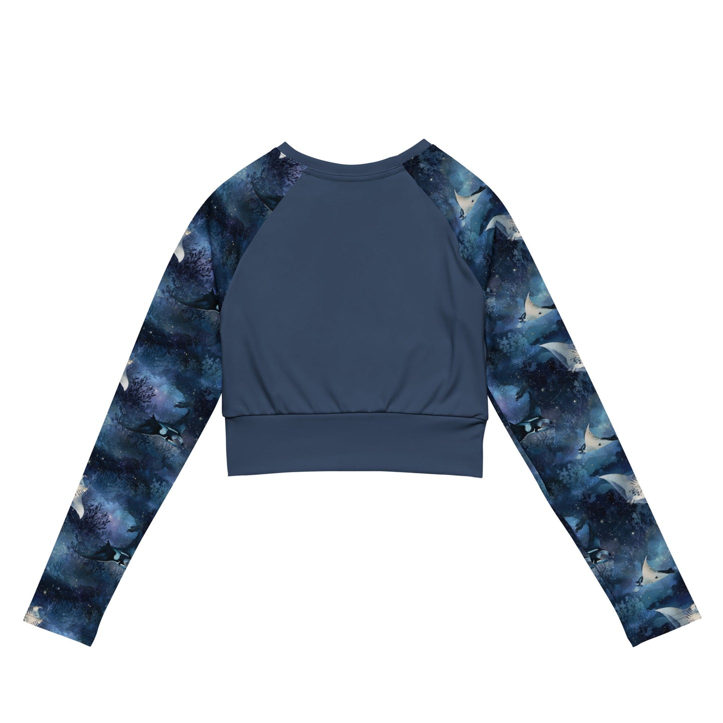 Moonlight Manta Eco Cropped Rash Guard Solid - 