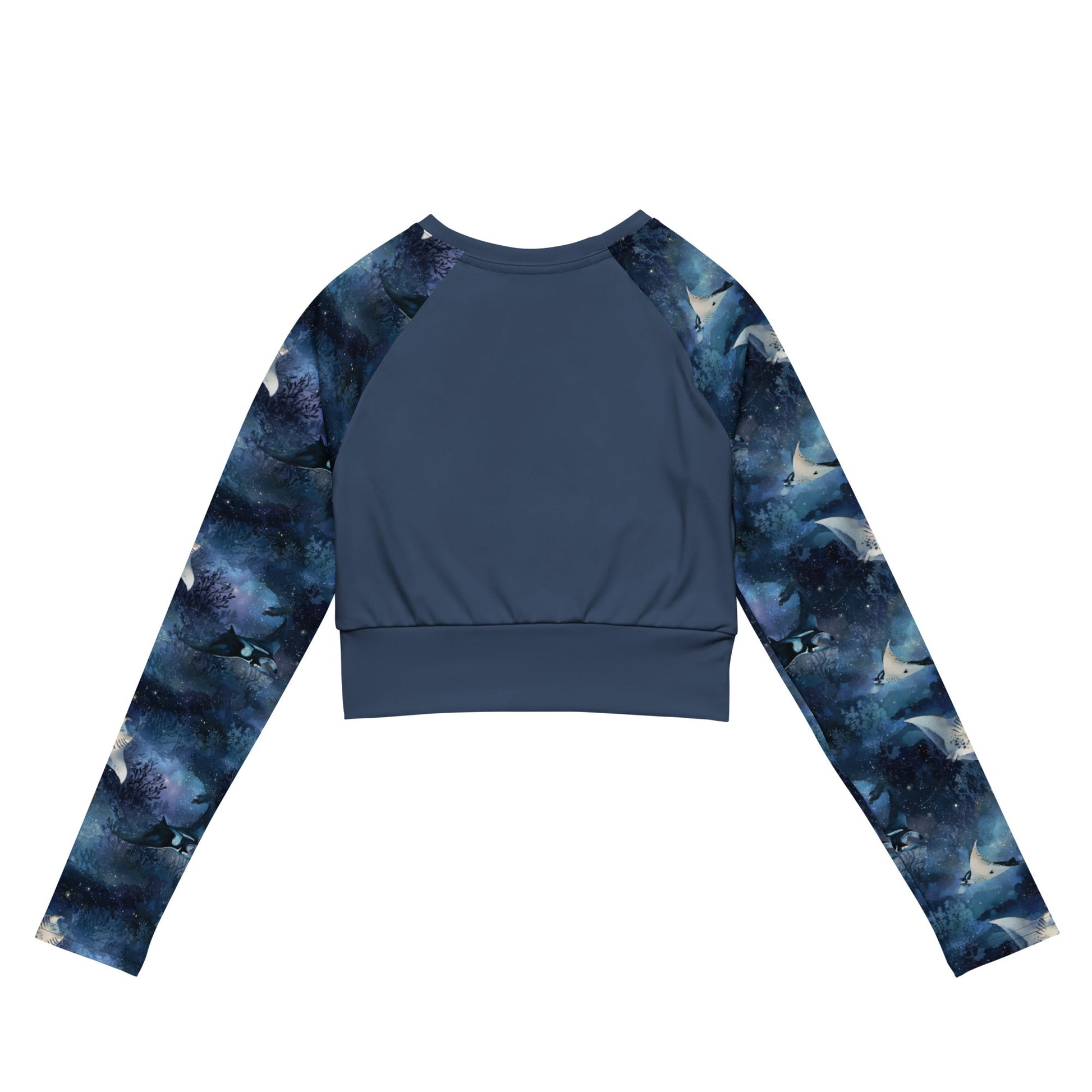 Moonlight Manta Eco Cropped Rash Guard Solid - 