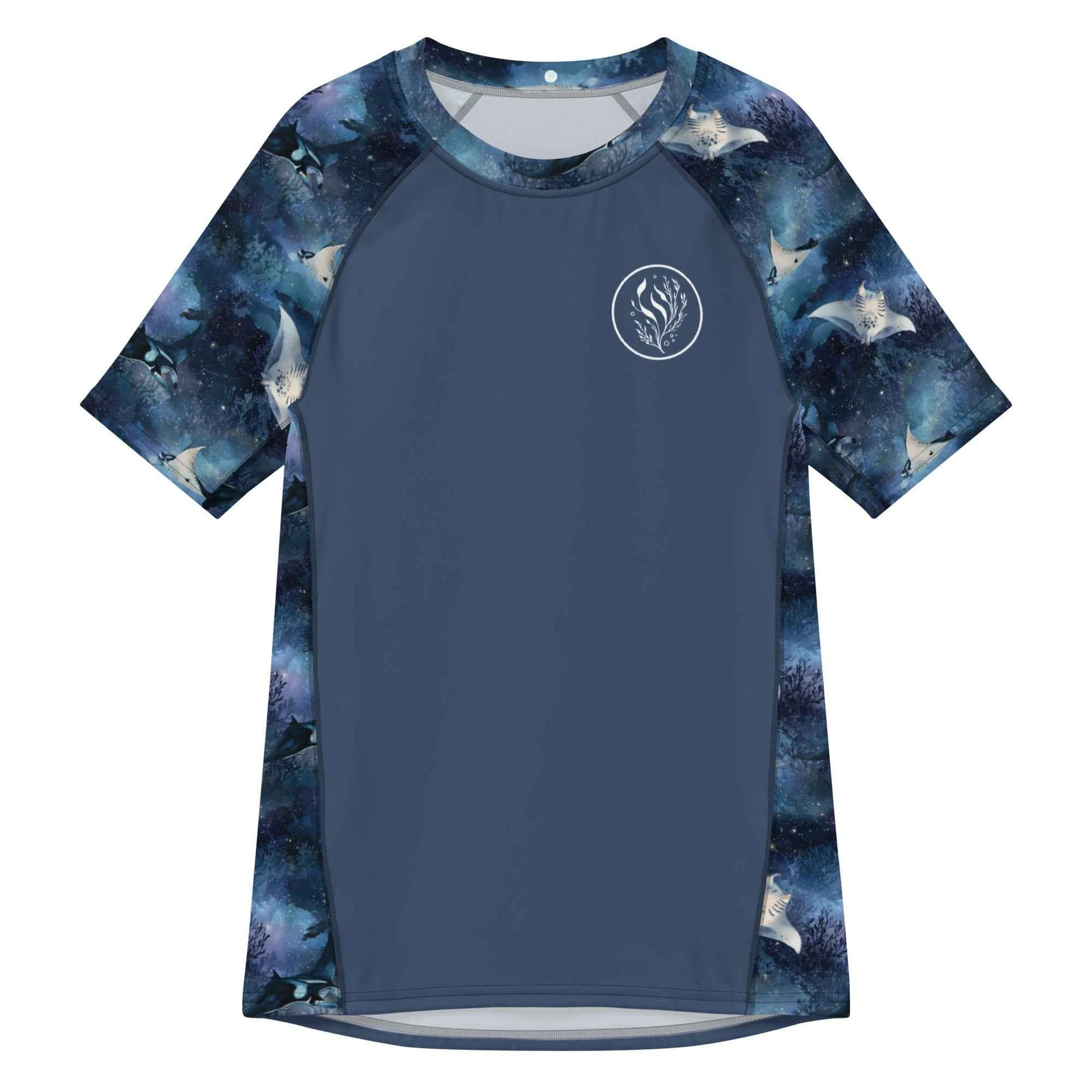 Moonlight Manta Men’s Short Sleeve Swim Shirt - 