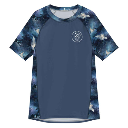 Moonlight Manta Men’s Short Sleeve Swim Shirt - 