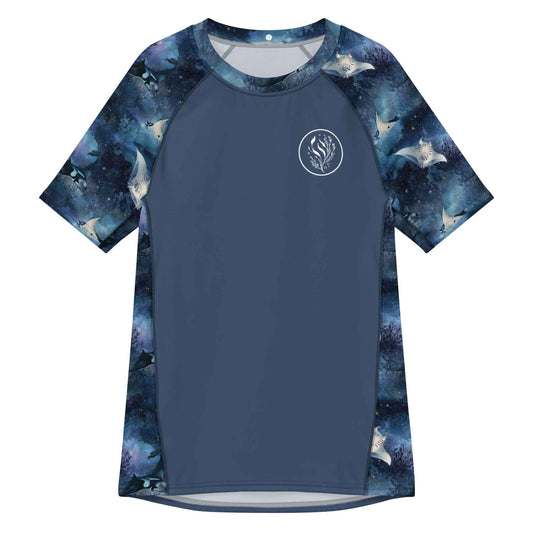 Moonlight Manta Men’s Short Sleeve Swim Shirt - 