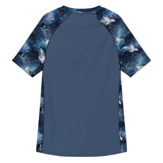 Moonlight Manta Men’s Short Sleeve Swim Shirt - 