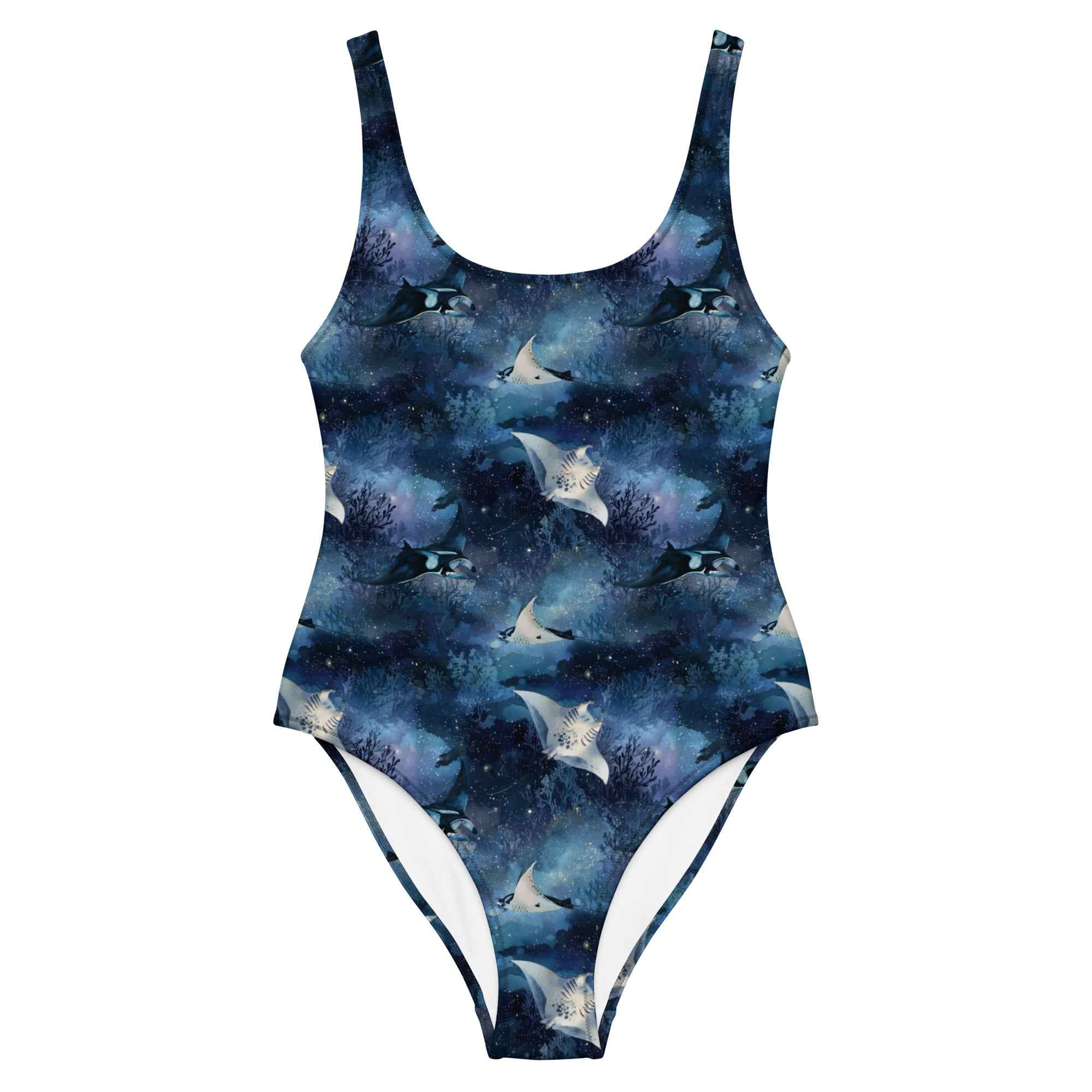 Moonlight Manta One-Piece Swimsuit -  - ["Moonlight Manta","ray","swim","women"]