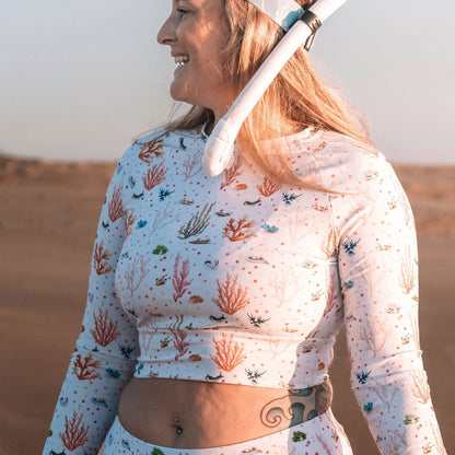 Nudibranch Bliss Eco Cropped Rash Guard - 