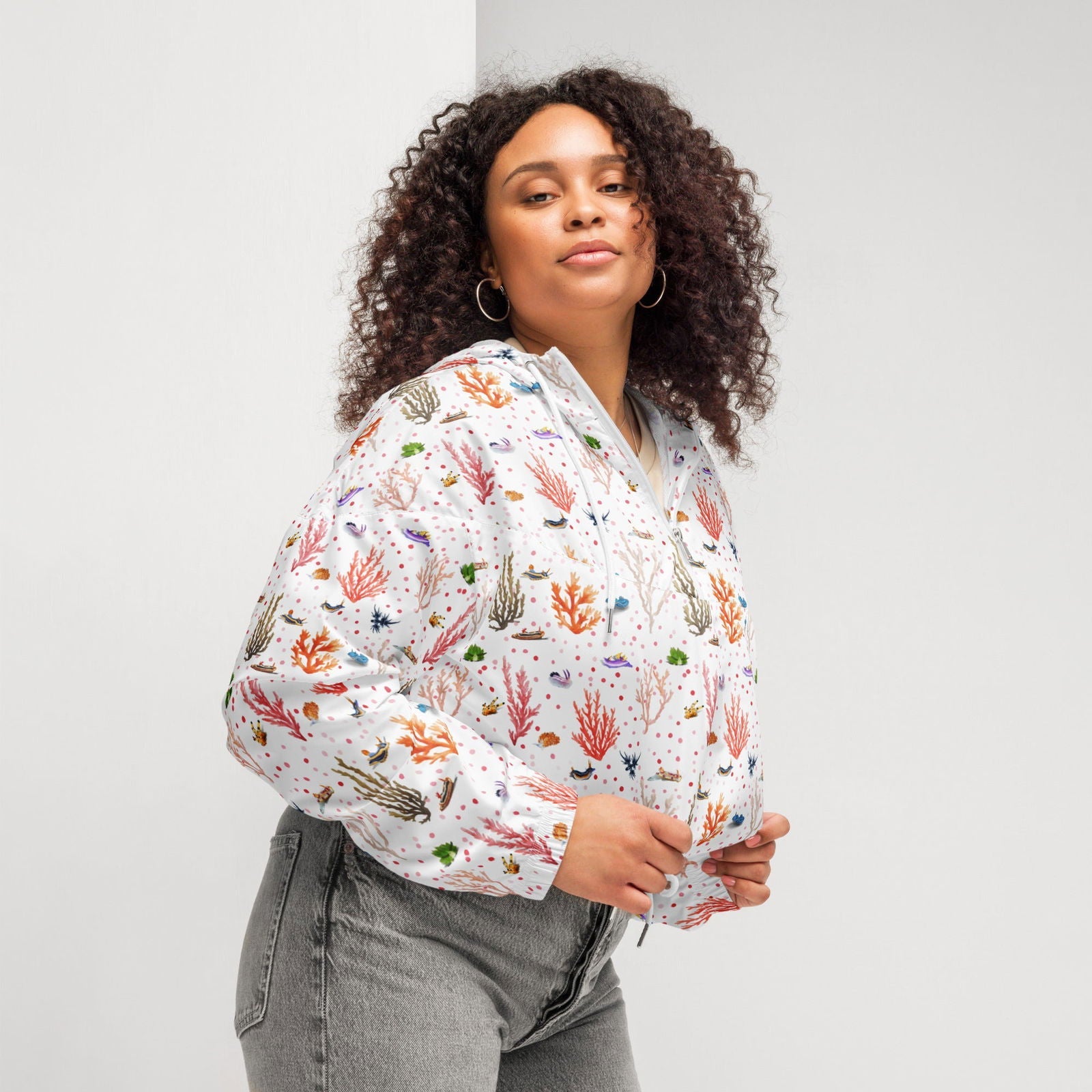 Nudibranch Bliss Women’s Cropped Windbreaker - 