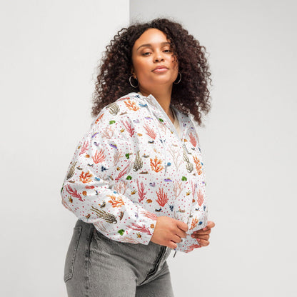 Nudibranch Bliss Women’s Cropped Windbreaker - 