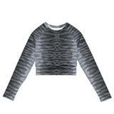 Oceza Ocean Animal Print Cropped Rash Guard Cropped Rash Guard