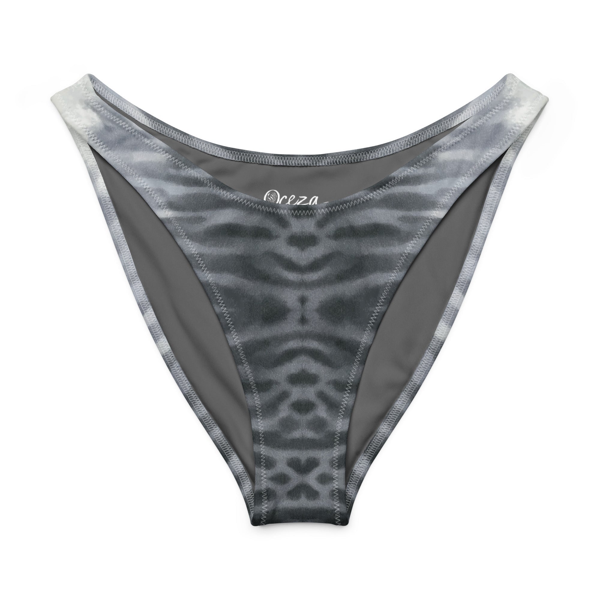 Oceza Ocean Animal Print High-Leg Cheeky Bikini Bottom Bikini Bottom