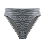 Oceza Ocean Animal Print High-Waisted Bikini Bottom Bikini Bottom
