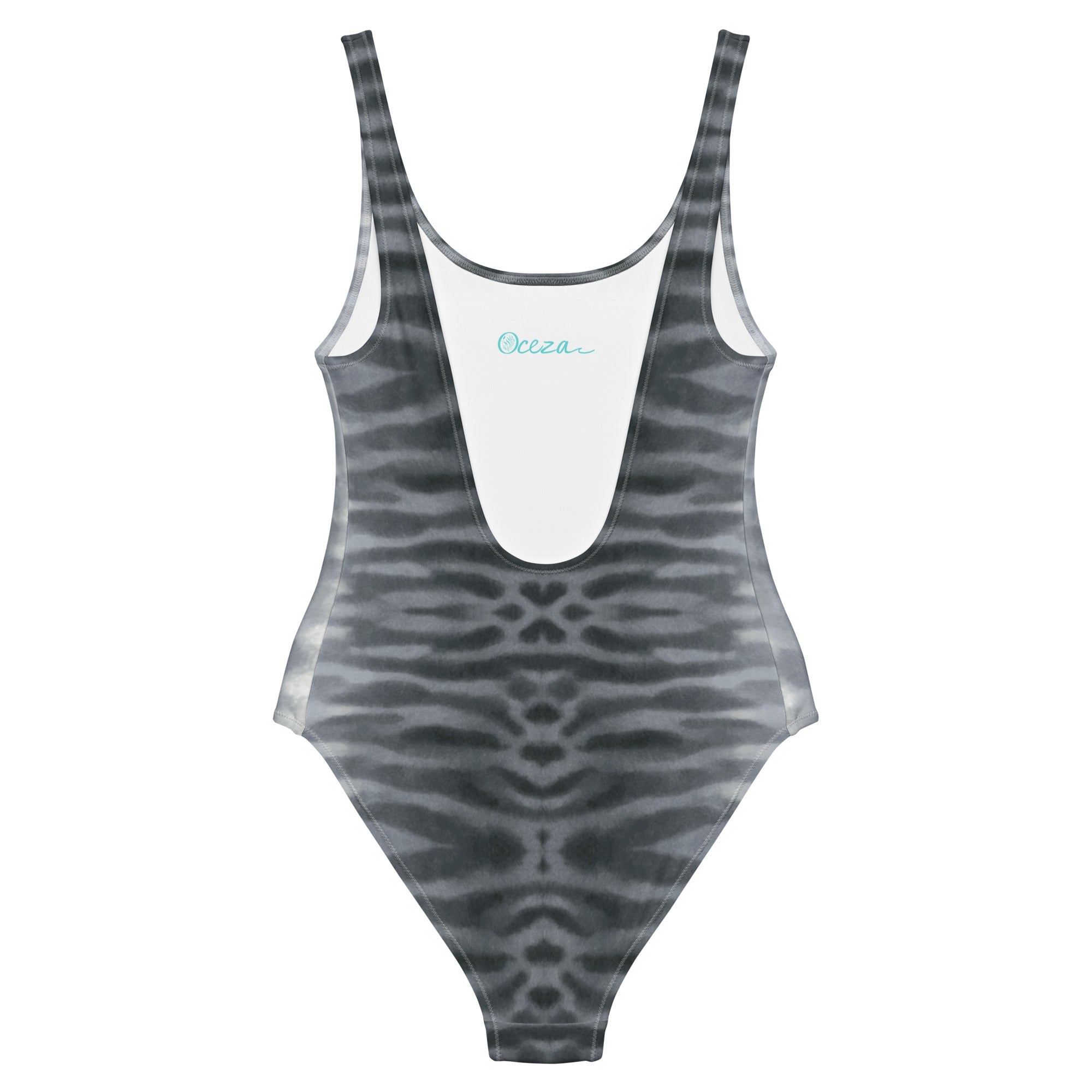 Oceza Ocean Animal Print Low Scoop Back One-Piece Swimsuit One-Piece Swimsuit
