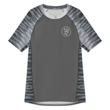 Oceza Ocean Animal Print Men’s Short Sleeve Swim Shirt Rash Guard