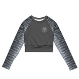 Oceza Ocean Animal Print Solid Cropped Rash Guard Cropped Rash Guard