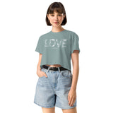 Oceza Ocean Love Women’s Crop Top T-Shirt