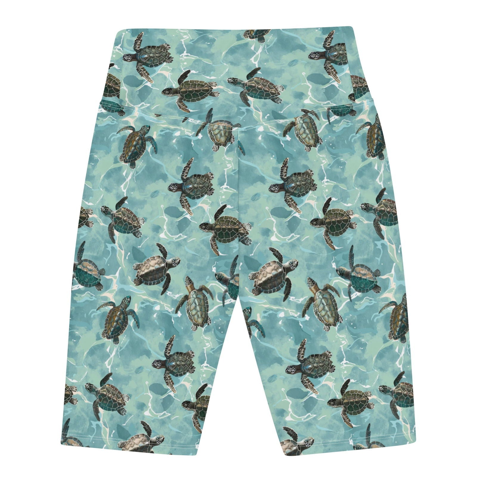 Oceanic Sea Turtle 8" Inch Dive Shorts -  - ["Oceanic Sea Turtle","Short","turtle","women"]