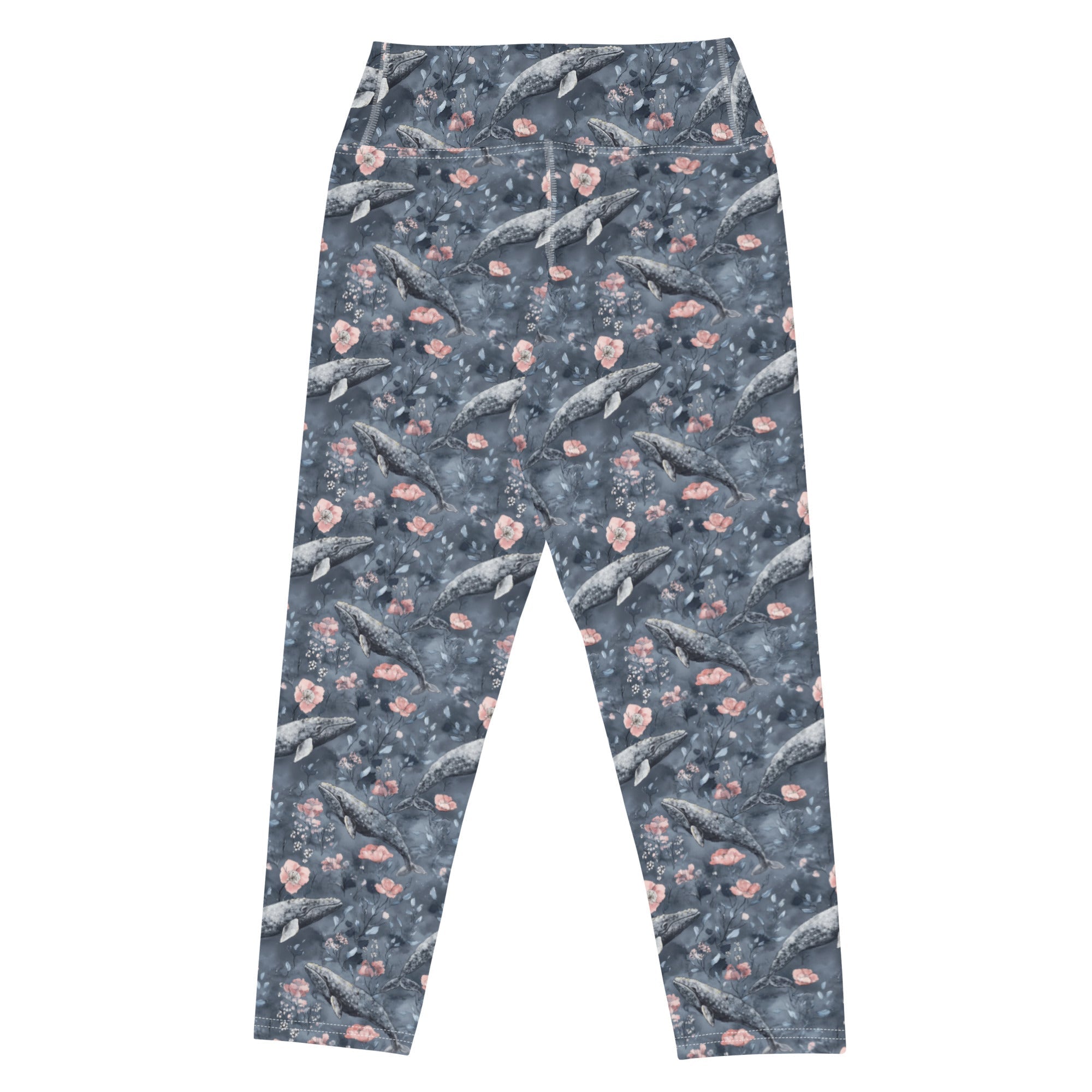 Spotted Eagle Ray Capri Swim Leggings -  - ["leggings","ray","Spotted Eagle Ray","Wildlife","women"]