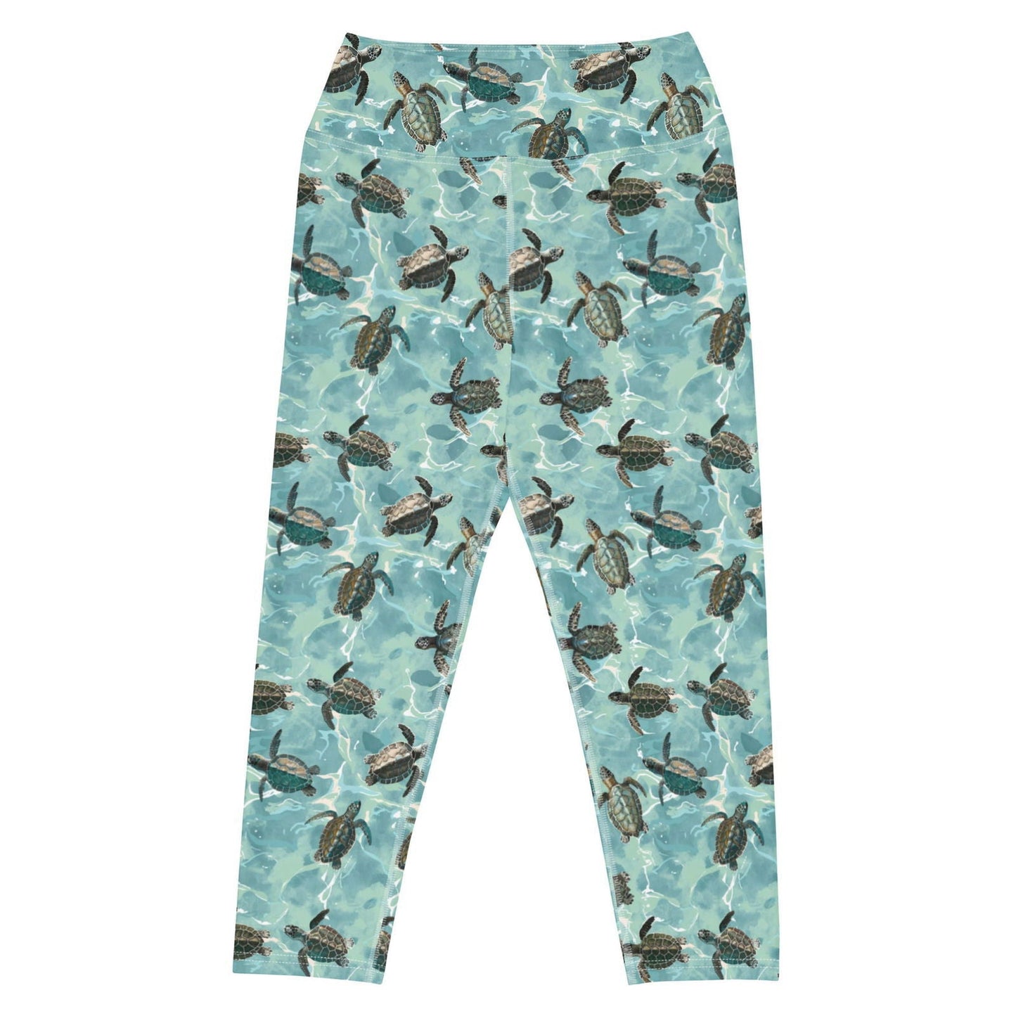 Oceanic Sea Turtle Capri Swim Leggings - 