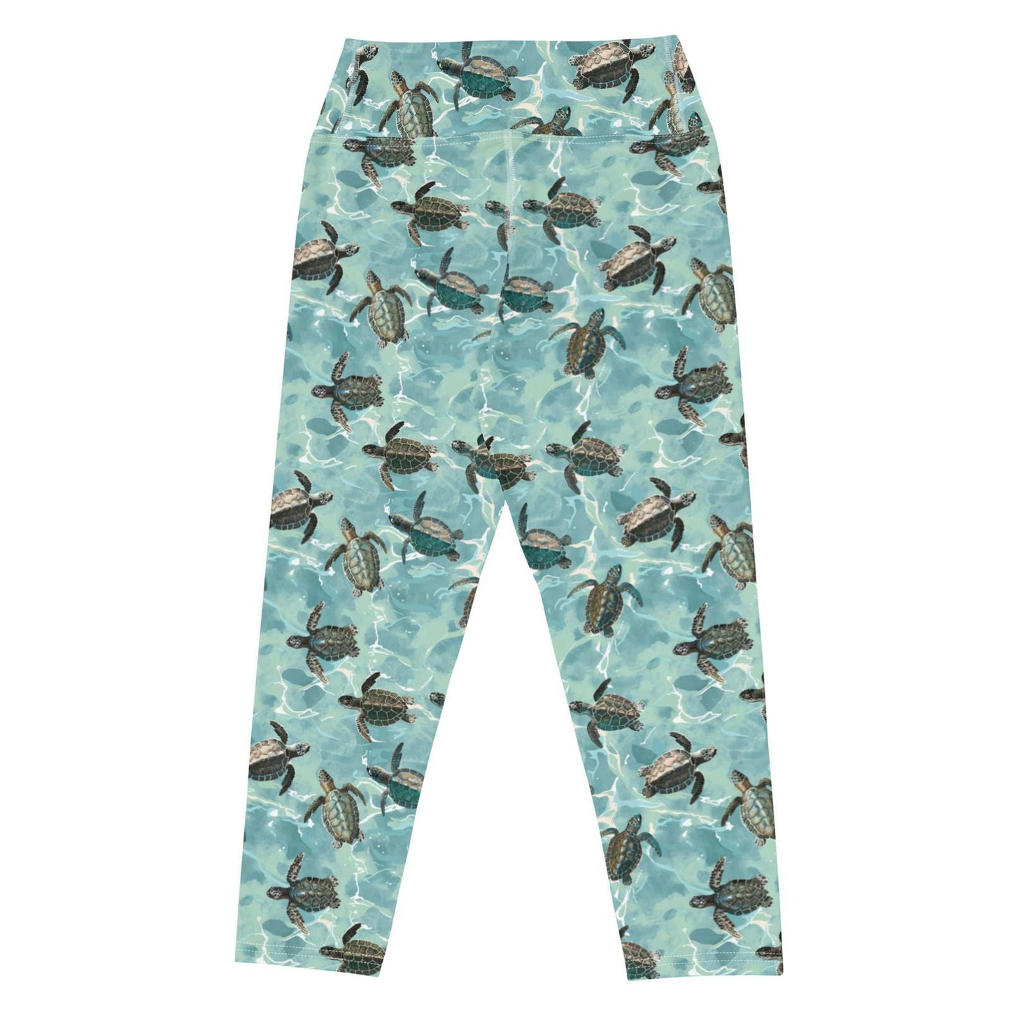 Oceanic Sea Turtle Capri Swim Leggings - 