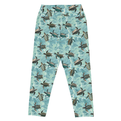 Oceanic Sea Turtle Capri Swim Leggings - 