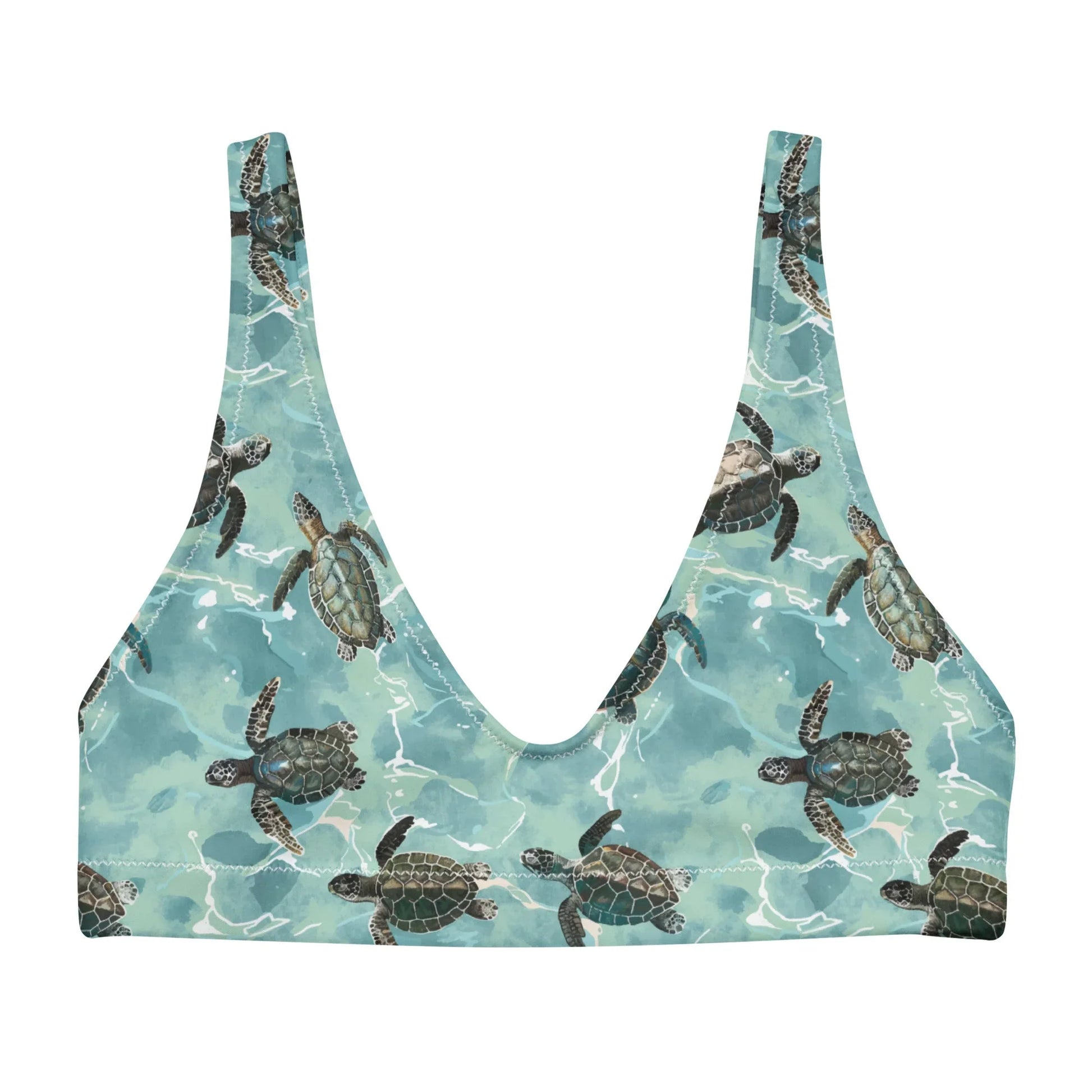 Oceanic Sea Turtle Eco Bikini Top - 