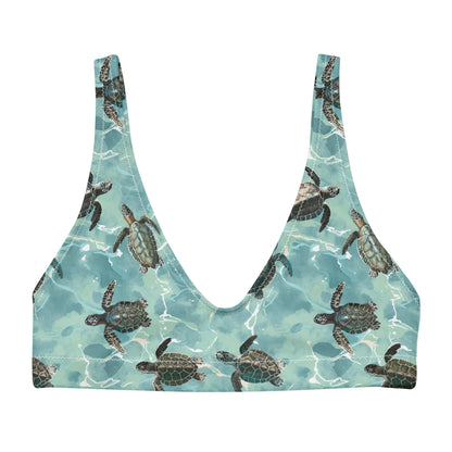 Oceanic Sea Turtle Eco Bikini Top - 