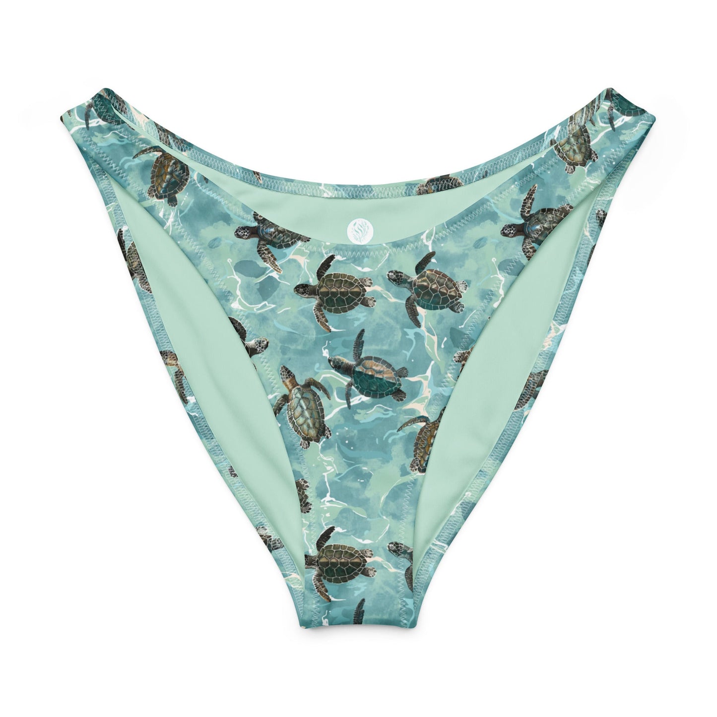 Invasive Lionfish Eco High-Leg Cheeky Bikini Bottom - 