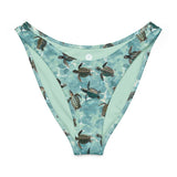 Invasive Lionfish Eco High-Leg Cheeky Bikini Bottom -  - ["coral","fish","Invasive Lionfish","swim","women"]