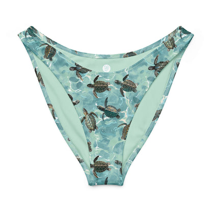 Invasive Lionfish Eco High-Leg Cheeky Bikini Bottom - 