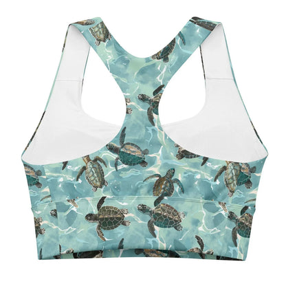 Oceanic Sea Turtle Eco Sports Bra Top - 