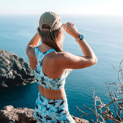 Oceanic Sea Turtle Eco Sports Bra Top - 