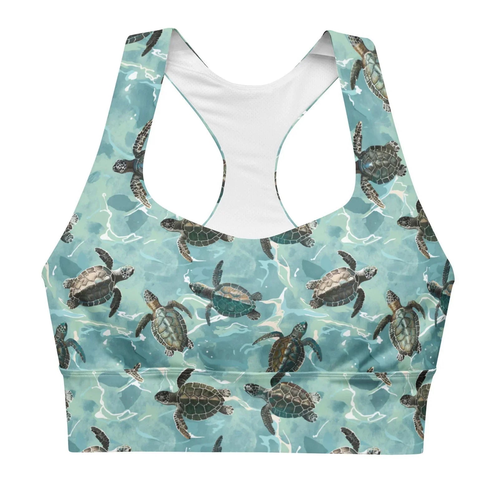 Oceanic Sea Turtle Eco Sports Bra Top - 