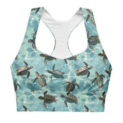Oceanic Sea Turtle Eco Sports Bra Top - 