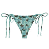 Oceanic Sea Turtle Eco String Bikini Bottom -  - ["coral","Oceanic Sea Turtle","swim","turtle","women"]