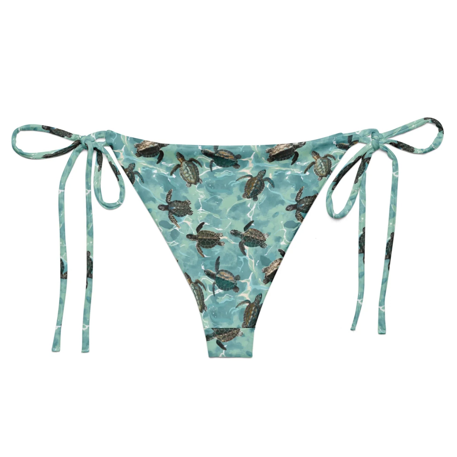 Oceanic Sea Turtle Eco String Bikini Bottom - 