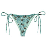 Oceanic Sea Turtle Eco String Bikini Bottom -  - ["coral","Oceanic Sea Turtle","swim","turtle","women"]