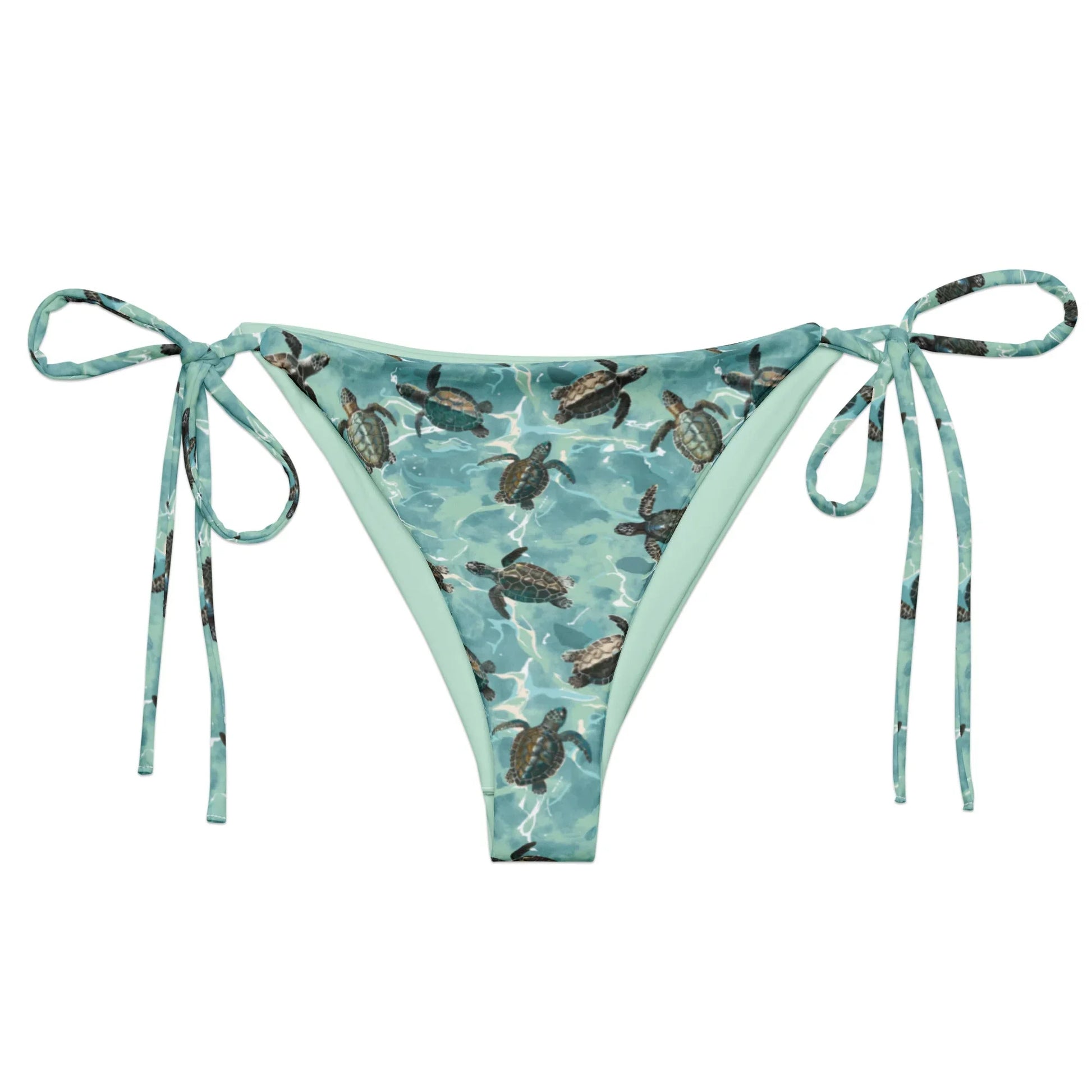 Oceanic Sea Turtle Eco String Bikini Bottom - 
