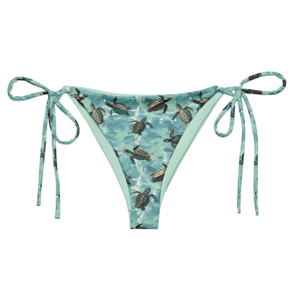 Oceanic Sea Turtle Eco String Bikini Bottom - 