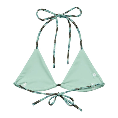 Oceanic Sea Turtle Eco String Bikini Top - 