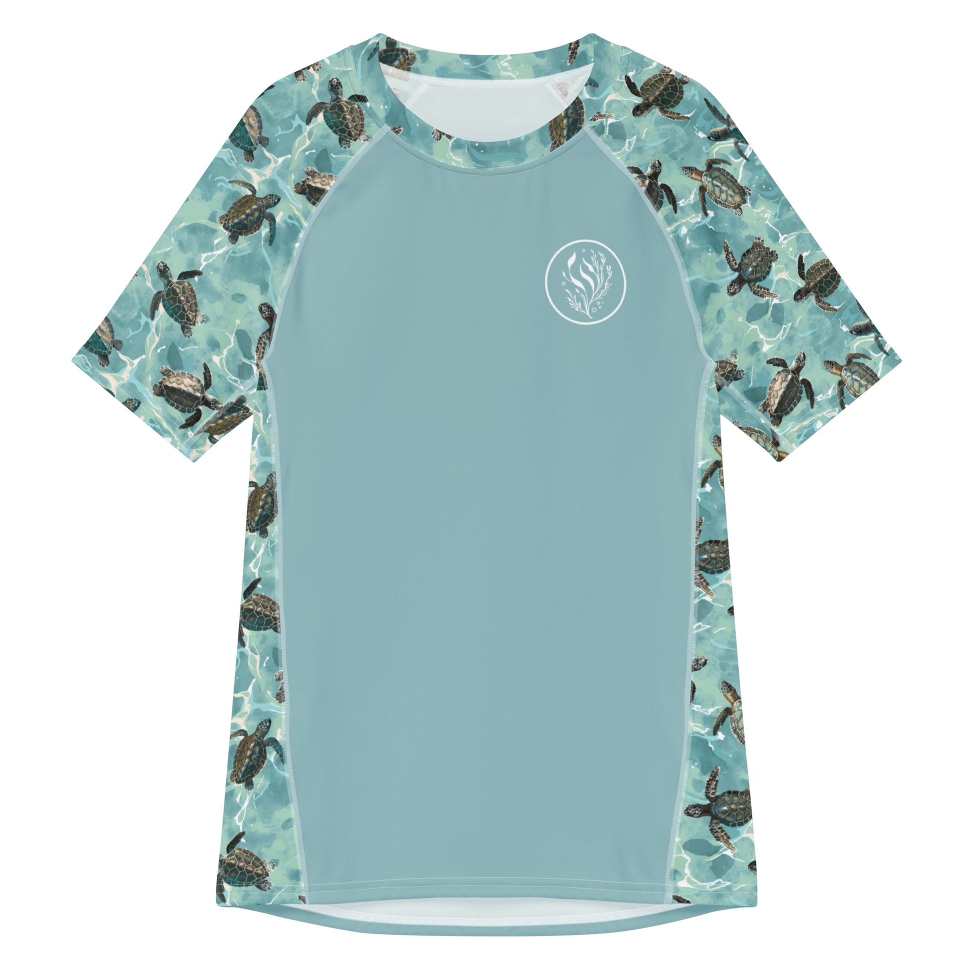 Oceanic Sea Turtle Men’s Short Sleeve Swim Shirt - Salinity Swimwear