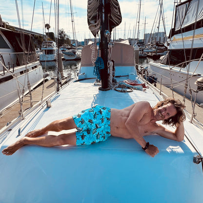 Oceanic Sea Turtle Men's Swim Trunks - 