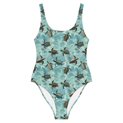 Oceanic Sea Turtle One-Piece Swimsuit - 