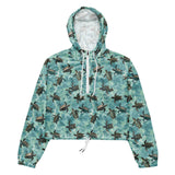 Oceanic Sea Turtle Women’s Cropped Windbreaker -  - ["jacket","Oceanic Sea Turtle","turtle","women"]