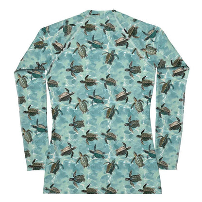 Oceanic Sea Turtle Women's Rash Guard - 