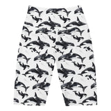 Midnight Orca 8" Inch Dive Shorts -  - ["Midnight Orca","orca","Short","Wildlife","women"]