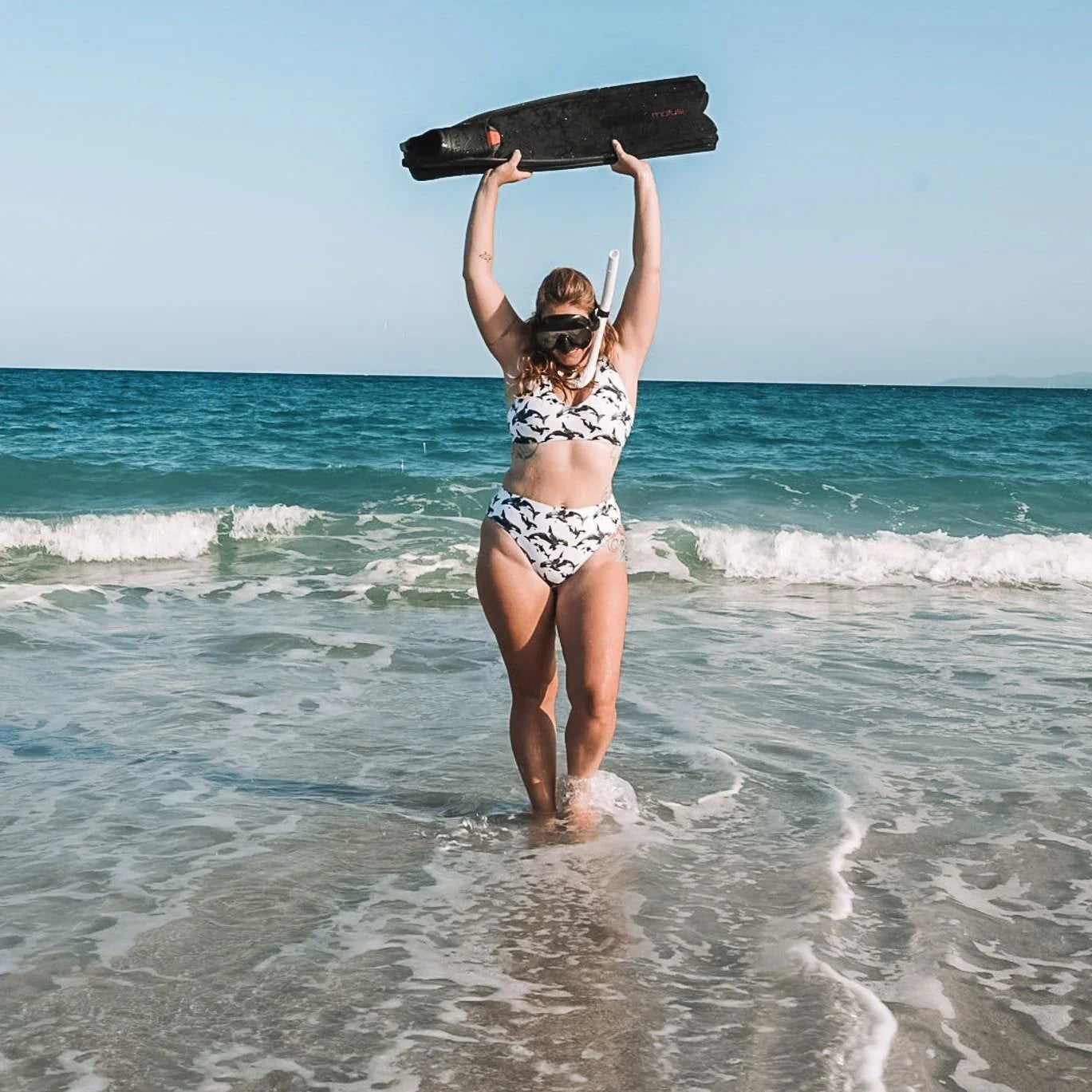 Orca Pod Eco High-Waisted Bikini Bottom - 